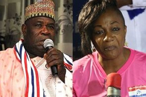 Northern Regional NPP Chairman, Bugri Naabu and Gender Minister Otiko Djaba