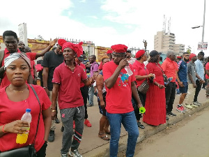 Some participants of the protest