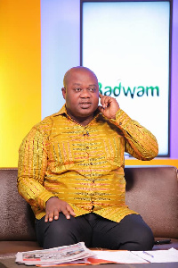 Omanhene Kwabena Asante, host of Adom TV's Badwam