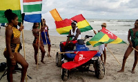 A scene from the 'African Girls' video