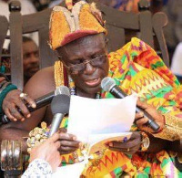 Paramount Chief of Lower Axim Traditional Council Nana Awulae Attibrukusu III