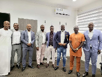 GFA officials with some former Ghana players