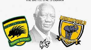 Kotoko and Ashgold faced off in the maiden J.A Kufuor Cup at the Baba Yara stadium