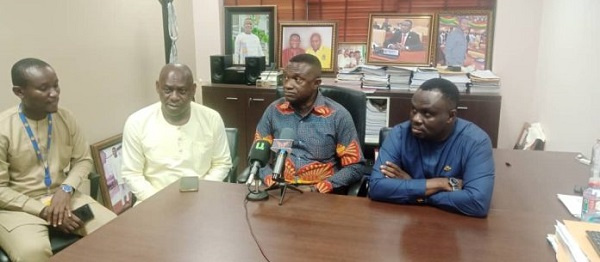 Isaac Adjei Mensah (second from right) with his other colleagues