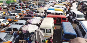 A photo of commercial vehicles in a yard