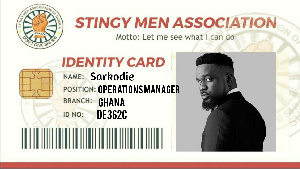 Sarkodie has been designated Operations Manager of the viral 'Stingy Men Association'