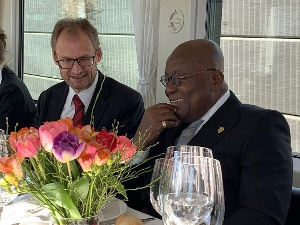 H.E. Philipp Stalder and  H.E. Nana Addo Dankwa Akufo-Addo