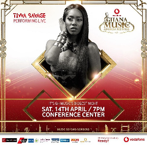 Tiwa Savage Performing