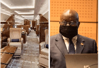 President Akufo-Addo has been accused of using a private jet for his trips outside