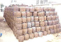 Some of the imported cylinders