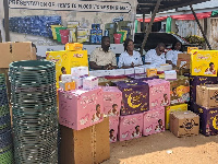 Project HOPE donated some relief items to flood victims and the Ketu South District Hospital