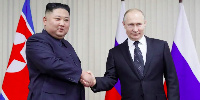 Kim Jong Un and Vladimir Putin