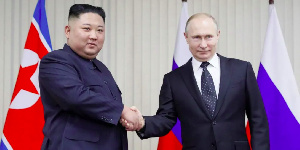 Kim Jong Un and Vladimir Putin