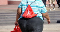 File photo of an obese woman