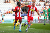 Ghana international Majeed Ashimeru and his former teammates, Erling Haaland