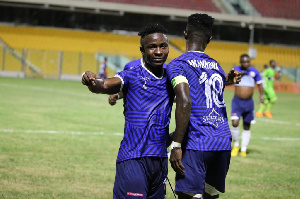 Berekum Chelsea players in jubilant mood