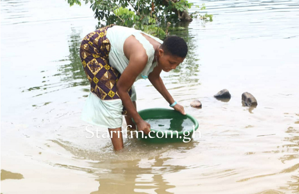 The disease is endemic in communities living along the Volta Lake in the district