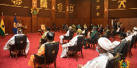 President Akufo-Addo meeting with some stakeholders at the Jubilee House