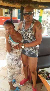 Bukom Banku with one of the young lady