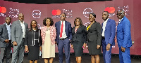 Officials of Absa Bank Ghana and Mastercard Foundation