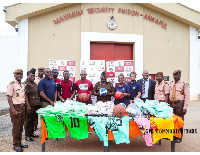 GFA and UNODC has presented various sports items to Ankaful Maximum Security Prison