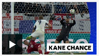 Kane header tipped onto the bar