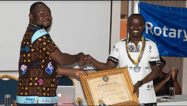 Rotary club of Accra-Osu inducts two new member