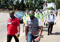 Kareem Abu (R) with Mohammed Adjei Sowah