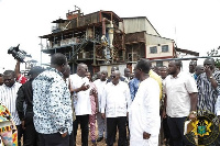 President  Akufo-Addo has visited the Akwatia Mines