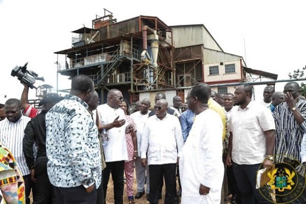 President  Akufo-Addo has visited the Akwatia Mines