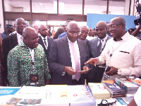 Vice President, Dr. Mahamudu Bawumia inspecting some items at the 4th Renewable Energy Fair