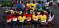 File photo; Members of the Ghana Skate Soccer team