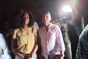 Costa Rican Vice President Madam Epsy Campbell Barr is touring parts of Ghana