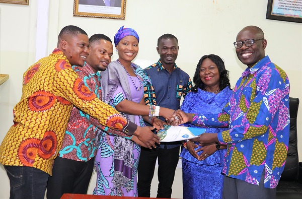 Youth Leaders for Health Ghana with Dep. Director General of the Ghana Health Service, Dr. Anthony