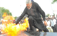 Ex-President, Flt Lt Jerry John Rawlings (File photo)