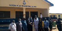 Savannah regional minister Saeed Jibril Muhazu presenting money to the regional police headquarters