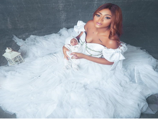 New mother, Regina Daniels