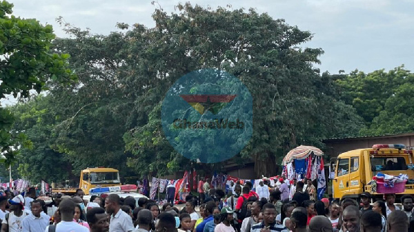 Hundreds of delegates have thronged the Accra Sports stadium