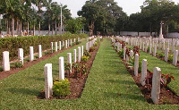 A view of the cemetery