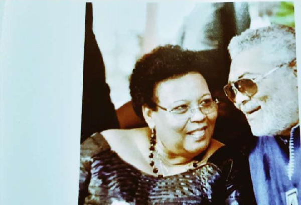 Step sister of former President Rawlings, Judy in an interaction with her elder brother