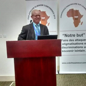 The Executive Director of people with albinism, Ghana, Mr. Newton Komla Katseku