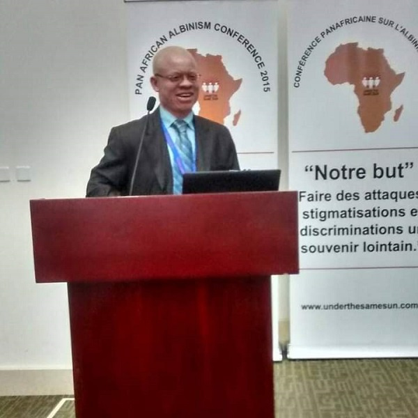 The Executive Director of people with albinism, Ghana, Mr. Newton Komla Katseku