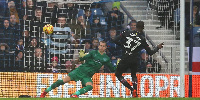 Adomah equalised with a penalty in the final seconds of the first half