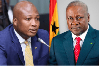 Okudzato Ablakwa and John Mahama