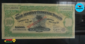 The West African Currency Board was was first and adopted and used for trading purposes