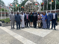 The delegation from the Burkinabe organizations in a photo