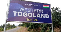 Western Togoland billboards were mounted at different parts of the Volta Region two weeks ago