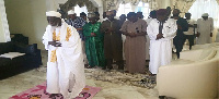 The National Chief Imam, Sheikh Dr Osman Nuhu Sharabutu leading prayers