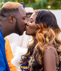 Medikal with his wife, Fella Makafui