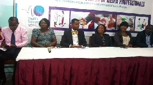 Affail Monney (left), Clifford Ladzikpo (3rd left), Edwin Arthur (right)